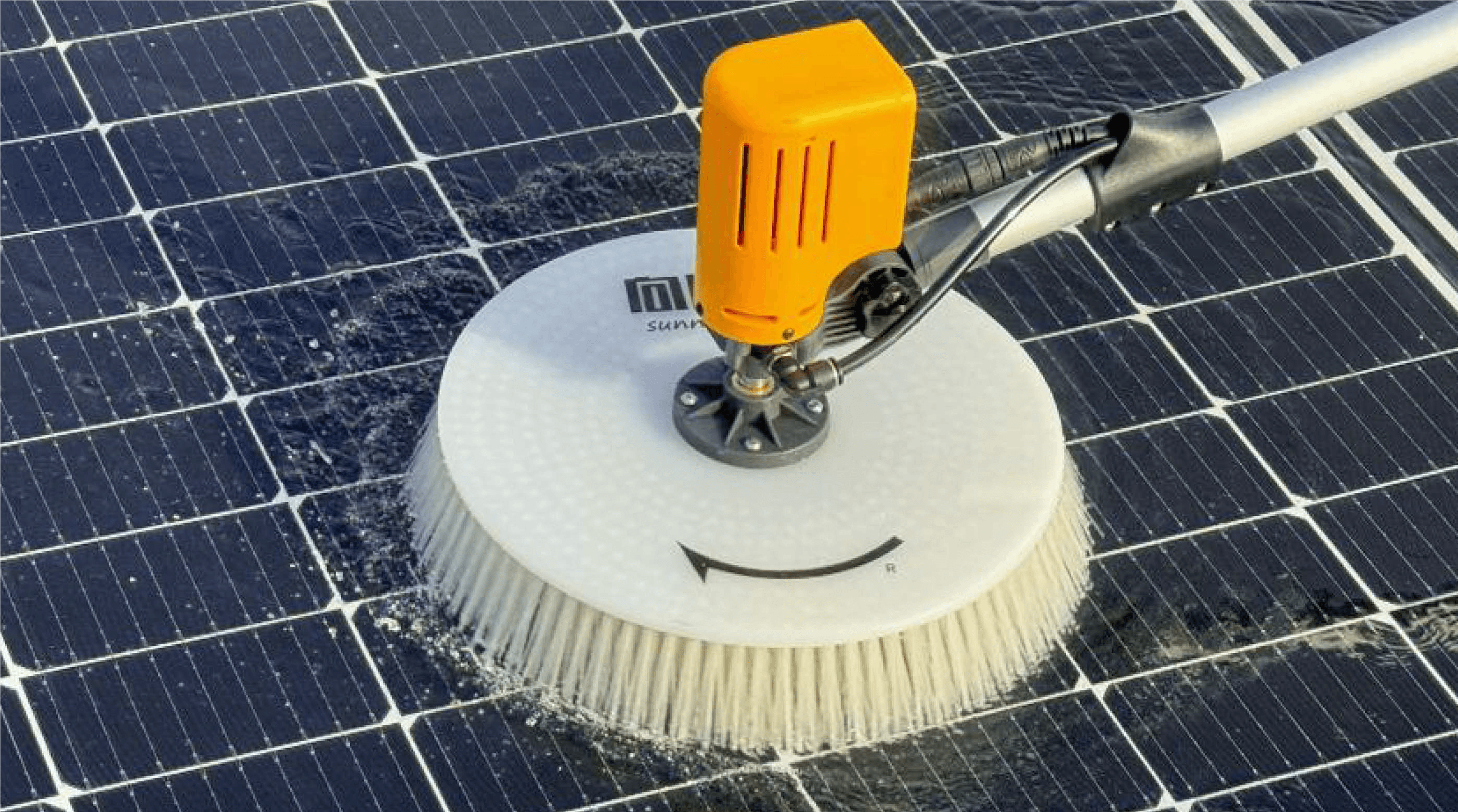 Double Head Electric Solar Panel Cleaning Brush by Enviro Care